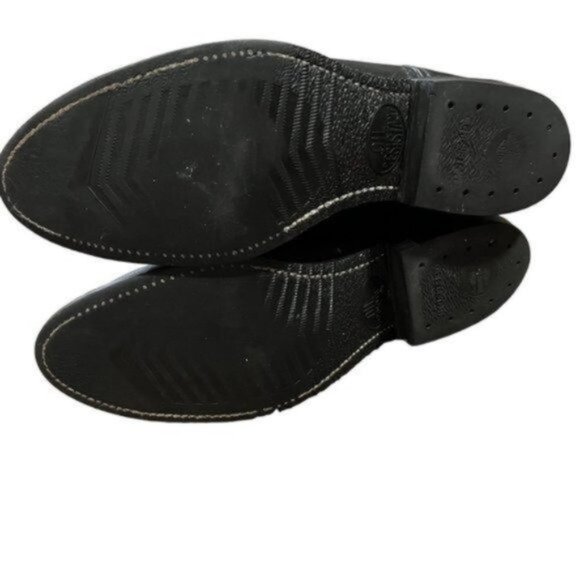 Harley-Davidson Black Cowboy Western Boot Eagle Embroidery Motorcycle 9.5 Mens - Picture 3 of 9